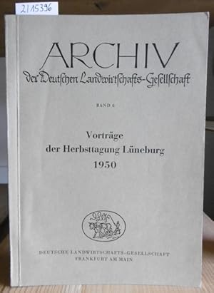 Bild des Verkufers fr Vortrge der Herbsttagung Lneburg 1950. zum Verkauf von Versandantiquariat Trffelschwein
