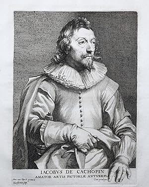 Bild des Verkufers fr Jacobus de Cachopin" - Jacob de Cachiopin (1578-1642) Dutch art collector Kunstsammler Portrait zum Verkauf von Antiquariat Steffen Vlkel GmbH