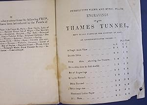 Thames Tunnel. A 12-page small pamphlet descriptive of the tunnel without title-page - not issued...