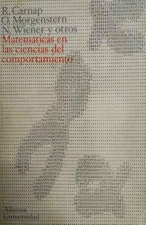 Bild des Verkufers fr Matemticas en las ciencias del comportamiento zum Verkauf von SOSTIENE PEREIRA