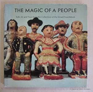 Image du vendeur pour The Magic of a People. Folk Art and Toys from the Collection of the Girard Foundation. - El Encanto de un Pueblo. El Arte Popular y los Juguetes de la Coleccin de la Fundacin Girard. New York, The Viking Press, (1968). Kl.-4to. 5 Bl. u. Tafelteil mit 68 oft ganzseitigen farbigen fotografischen Abbildungen von Charles u. Ray Eames. Or.-Lwd. mit Schutzumschlag, illustrierte Vorstze; Schutzumschlag mit minimalen Randlsuren. (A Studio Book). mis en vente par Jrgen Patzer