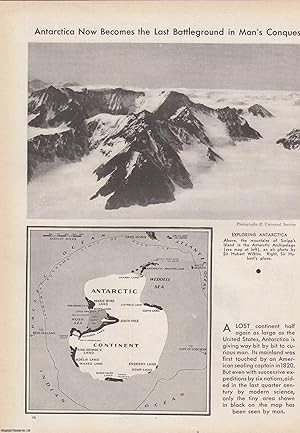 Imagen del vendedor de The White Continent Emerges: Antarctica the Last Battleground in Man's Conquest of the Earth. An original article from the American Review of Reviews, 1930. a la venta por Cosmo Books