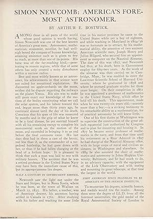 Bild des Verkufers fr Simon Newcomb: America's Foremost Astronomer. An original article from the American Review of Reviews, 1909. zum Verkauf von Cosmo Books