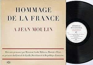 "André MALRAUX" Hommage de la France à JEAN MOULIN / LP 33 tours original français enregistré sur...