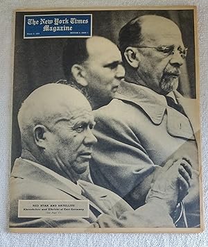 Seller image for The New York Times Magazine; Section 6, Part I; March 8, 1959; Khrushchev and Ulbricht of East Germany on Cover [Periodical] for sale by The Librarian's Books