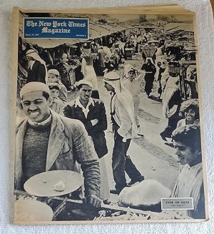 Seller image for The New York Times Magazine; Section 6; March 10, 1957; "Eyes On Gaza" on Cover [Periodical] for sale by The Librarian's Books