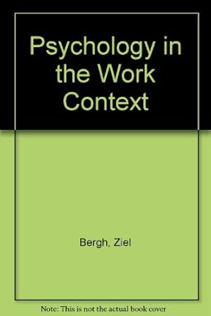 Imagen del vendedor de Psychology in the Work Context a la venta por WeBuyBooks