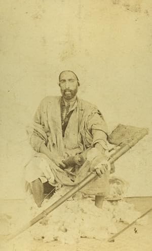 Egypt Types cotton seller old Photo CDV 1870