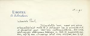 Zes handgeschreven brieven (1) en correspondentiekaarten (5) aan Paul Sars.