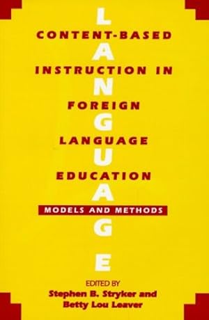 Bild des Verkufers fr Content-Based Instruction in Foreign Language Education: Models and Methods [Paperback ] zum Verkauf von booksXpress