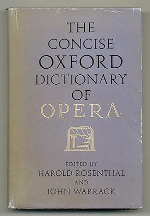 Bild des Verkufers fr Concise Oxford Dictionary of Opera zum Verkauf von Between the Covers-Rare Books, Inc. ABAA