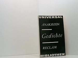 Imagen del vendedor de Gedichte. Anakreontische Lieder (Universal Bibliothek) a la venta por Book Broker