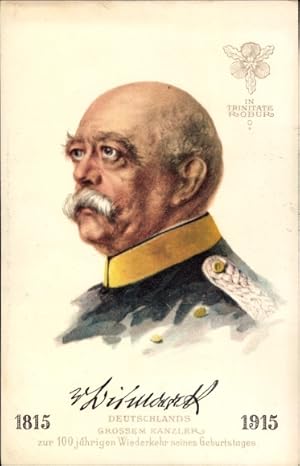 Künstler Ansichtskarte / Postkarte Fürst Otto von Bismarck, Portrait