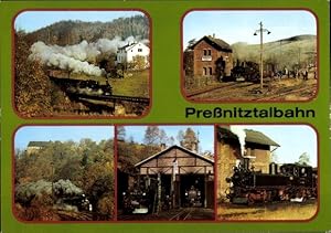 Bild des Verkufers fr Ansichtskarte / Postkarte Schmalspurbahn Wolkenstein Jhstadt, Prenitztalbahn, Steinbach, Mayer Lokomotive IV K zum Verkauf von akpool GmbH