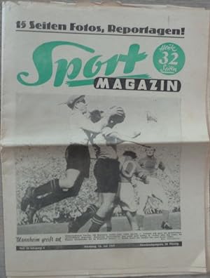 Immagine del venditore per Sport MAGAZIN - Heft 28 (Endspielausgabe) vom 13. Juli 1949. venduto da Antiquariat Ursula Hartmann