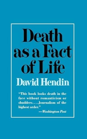 Bild des Verkufers fr Death As a Fact of Life zum Verkauf von GreatBookPrices