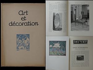 ART ET DECORATION MAI 1921 ERNEST RÖTHLISBERGER, MAURICE DUFRENE, MAILLAUD