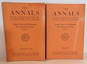 Image du vendeur pour Social Goals and Indicators for American Society The Annals of the American Academy of Political and Social Science, Volume I May 1967 & Volume II September 1967 mis en vente par Evolving Lens Bookseller