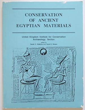 Image du vendeur pour Conservation of Ancient Egyptian Materials mis en vente par Jeff Irwin Books