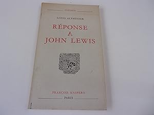 Image du vendeur pour REPONSE A JOHN LEWIS mis en vente par occasion de lire