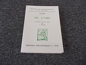 Seller image for DE L'AME for sale by occasion de lire