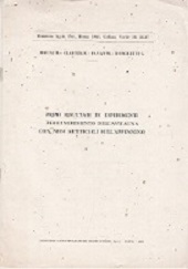 Imagen del vendedor de Erste Ergebnisse eines Experimentes zur Ansiedlung und Vermehrung von Vgeln mittels knstlicher Nisthhlen im Apennin. - a la venta por Buchversand Joachim Neumann