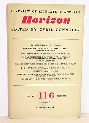 Image du vendeur pour The Ironic Hero Horizon: A Review of Literature and Art, Vol. XX ; No. 116 ; August 1949 mis en vente par Evolving Lens Bookseller