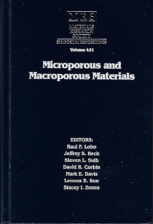 Bild des Verkufers fr Microporous and Macroporous Materials: Volume 431 (MRS Proceedings) zum Verkauf von Firefly Bookstore