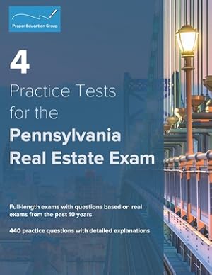 Immagine del venditore per 4 Practice Tests for the Pennsylvania Real Estate Exam: 440 Practice Questions with Detailed Explanations (Paperback or Softback) venduto da BargainBookStores