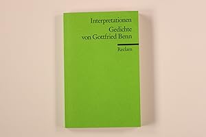 Seller image for INTERPRETATIONEN - GEDICHTE VON GOTTFRIED BENN. for sale by INFINIBU KG