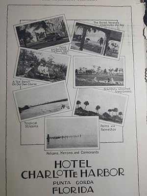 Image du vendeur pour Advertisement for Hotel Charlotte Harbor, Punta Gorda, Florida mis en vente par Hammonds Antiques & Books