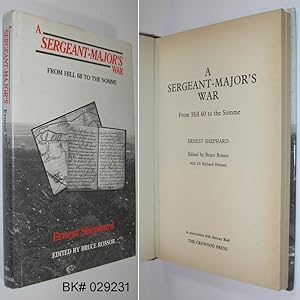 Seller image for A Sergeant-Major's War: From Hill 60 to the Somme for sale by Alex Simpson