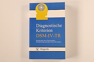 DIAGNOSTISCHE KRITERIEN DES DIAGNOSTISCHEN UND STATISTISCHEN MANUALS PSYCHISCHER STÖRUNGEN DSM-IV...