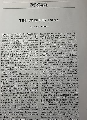 Imagen del vendedor de Article: the Crisis in India a la venta por Hammonds Antiques & Books