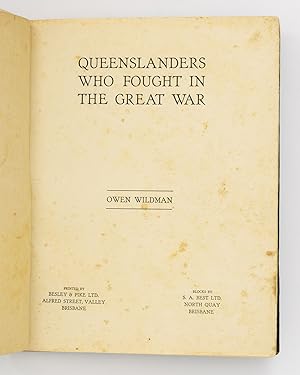 Queenslanders who fought in the Great War