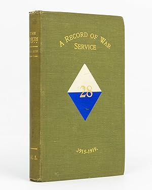 The 28th. A Record of War Service with the Australian Imperial Force, 1915-1919. Volume 1. Egypt,...