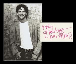 Imagen del vendedor de Tom Villard (1953-1994) - Signed card - 1987 + Photo a la venta por PhP Autographs