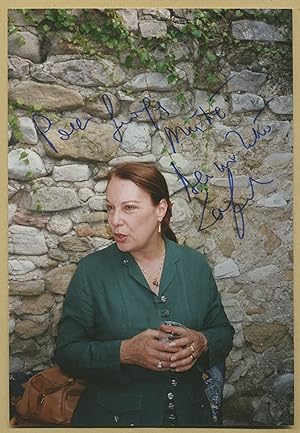 Image du vendeur pour Bernadette Lafont (1938-2013) - Belle photo ddicace en personne - 80s mis en vente par PhP Autographs