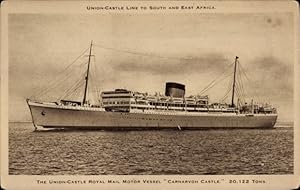 Seller image for Ansichtskarte / Postkarte Union Castle Line nach Sd- und Ostafrika, Royal Mail, Carnarvon Castle for sale by akpool GmbH