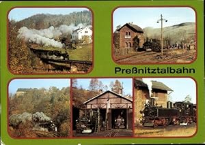 Bild des Verkufers fr Ansichtskarte / Postkarte Schmalspurbahn Wolkenstein Jhstadt, Prenitztalbahn, Steinbach, Mayer Lokomotive IV K zum Verkauf von akpool GmbH