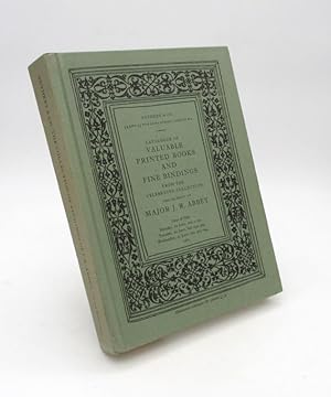 Catalogue of valuable printed books and fine bindings from the celebrated collection the property...