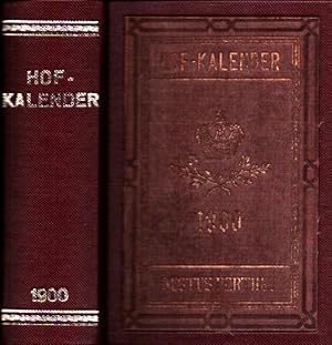 Gothaischer Genealogischer Hofkalender nebst diplomatisch-statistischem Jahrbuche. JG. 137 / 1900.