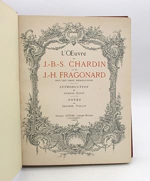 L'Oeuvre de J.-B.-S. Chardin de J.-H. Fragonard