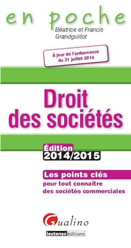 Droit des soci t s 2014-2015 - B atrice Grandguillot