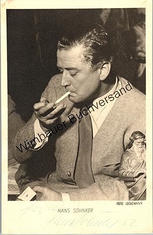 Bild des Verkufers fr Original Autogramm Hans Shnker (1903-1981) /// Autogramm Autograph signiert signed signee zum Verkauf von Antiquariat im Kaiserviertel | Wimbauer Buchversand