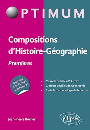 Compositions d'histoire g ographie - premi res - Jean-Pierre Rocher