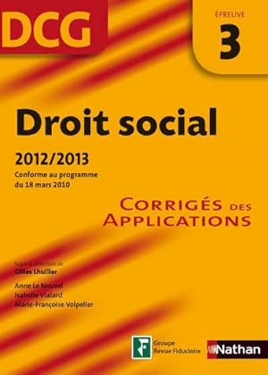 Droit social ?preuve 3 DCG - Collectif