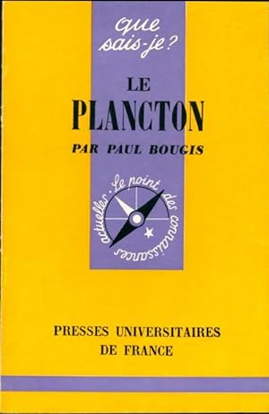 Bild des Verkufers fr Le plancton - Paul Bougis zum Verkauf von Book Hmisphres