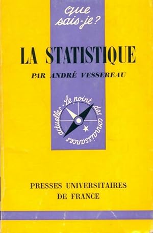 Seller image for La statistique - Andr? Vessereau for sale by Book Hmisphres