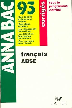 Fran ais 1 res ABSE - Collectif